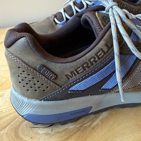 MERRELL ZION HIKING SHOE LEATHER MESH UPPER BREATHABLE LACE UP RUBBER TOE CAP 9 - Picture 5 of 12